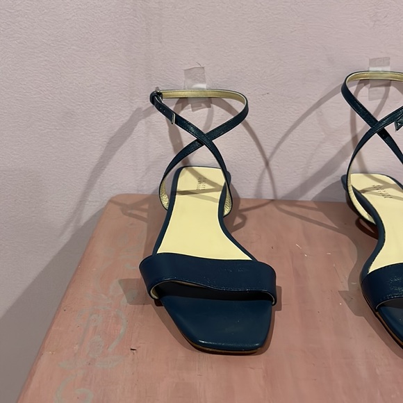 NWOT Barney’s NewYork summer sandal. Ankle wrap. Size 8,5 navy color. - Picture 2 of 8